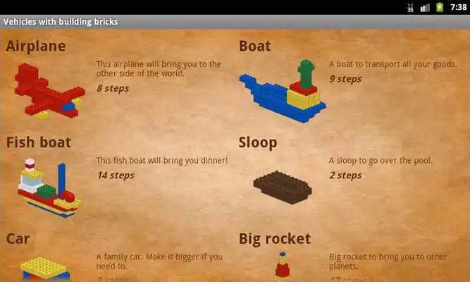 Play Vehicles with building bricks