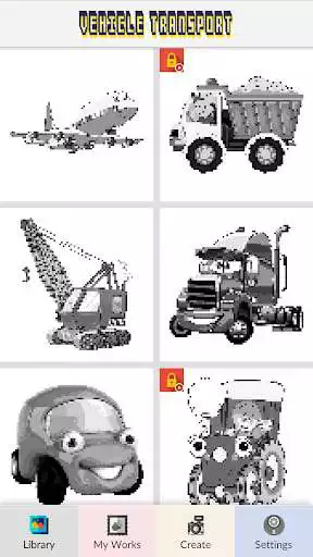 Play Vehicle Transportation - Color Pixel Art  and enjoy Vehicle Transportation - Color Pixel Art with UptoPlay