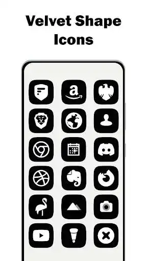 Play Velvet Black - Icon Pack  and enjoy Velvet Black - Icon Pack with UptoPlay