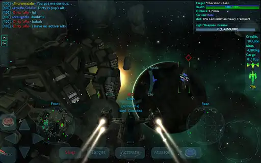 Play Vendetta Online (3D Space MMO) as an online game Vendetta Online (3D Space MMO) with UptoPlay