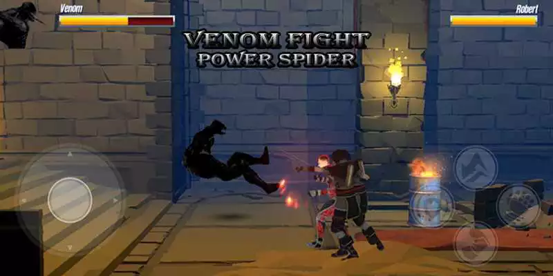Play Venom Fight Spider the power man Play Venom Fight Spider the power man