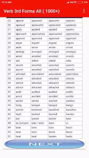 Play Verb Forms All(1000+)