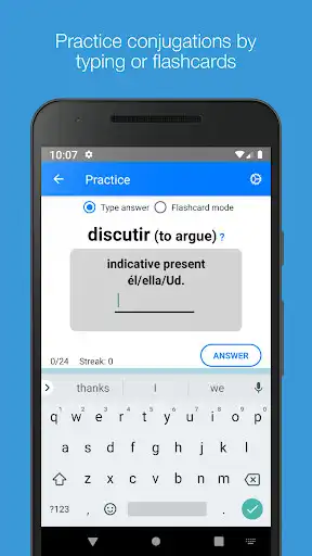 Play Verbify - Spanish Verb Conjugations  and enjoy Verbify - Spanish Verb Conjugations with UptoPlay