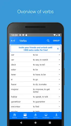 Play Verbify - Spanish Verb Conjugations as an online game Verbify - Spanish Verb Conjugations with UptoPlay