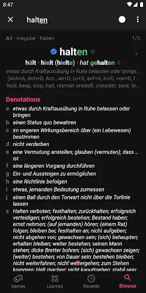 Play Verbs Dictionary Pro Offline as an online game Verbs Dictionary Pro Offline with UptoPlay