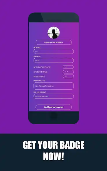 Play Verify Badge for your InstaProfile (Simulator) as an online game Verify Badge for your InstaProfile (Simulator) with UptoPlay