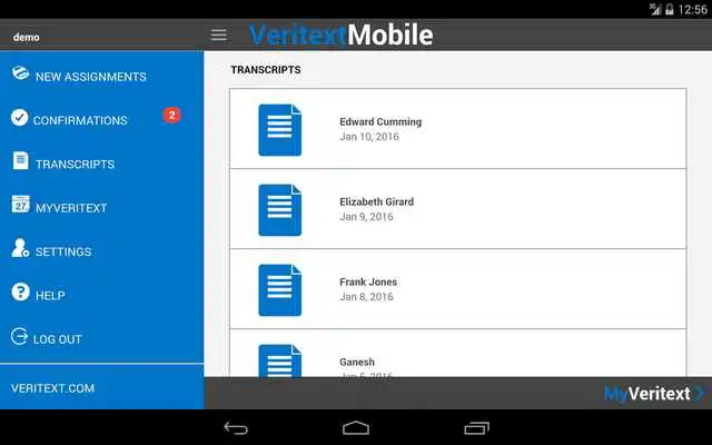 Play Veritext Anywhere