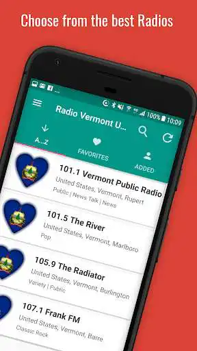 Play Vermont Radio Stations  and enjoy Vermont Radio Stations with UptoPlay