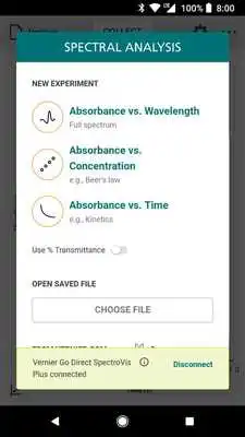 Play Vernier Spectral Analysis