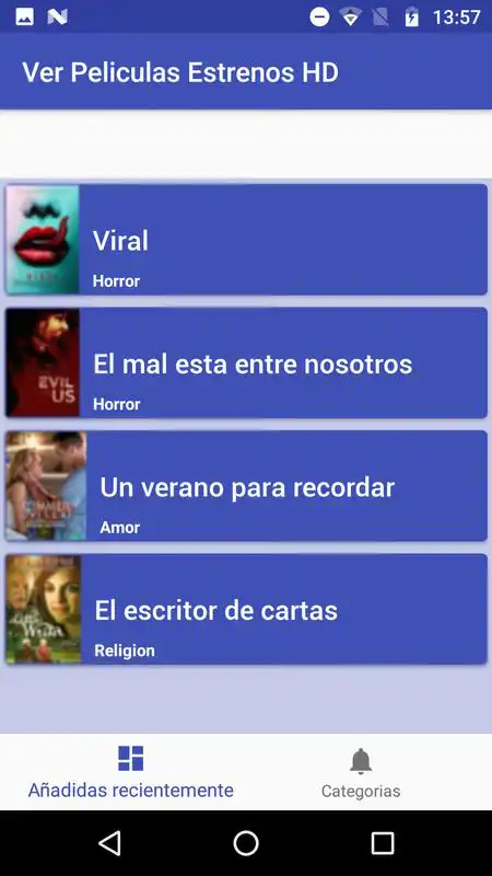 Play Ver peliculas Estrenos HD
