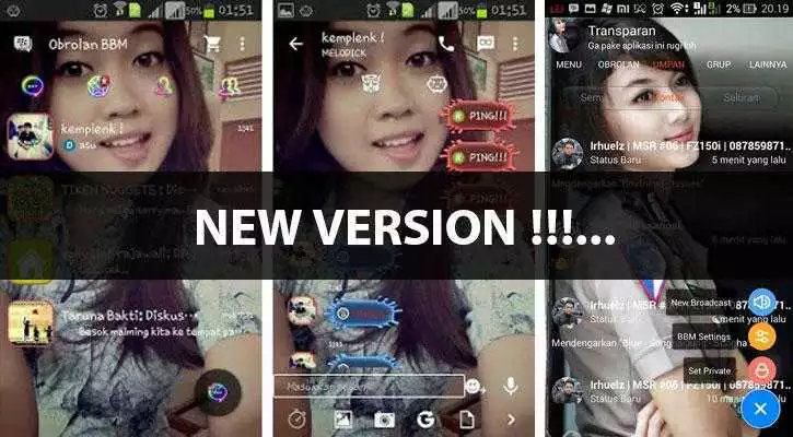Play Versi BBM Transparent Screen Play Versi BBM Transparent Screen