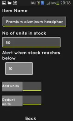 Play very simple inventory app