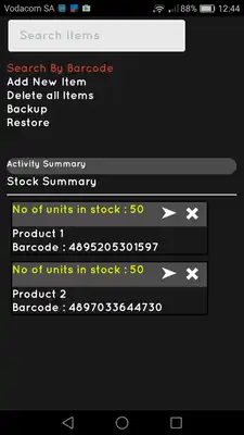 Play very simple inventory app