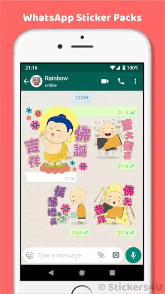 Play Vesak Day Wishes Stickers as an online game Vesak Day Wishes Stickers with UptoPlay