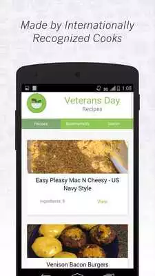 Play Veterans Day Cuisine: Recipes