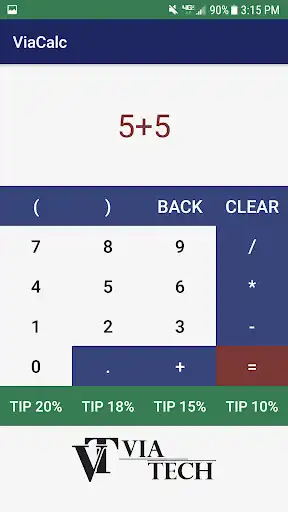 Play ViaCalc + Tips - Calculator as an online game ViaCalc + Tips - Calculator with UptoPlay