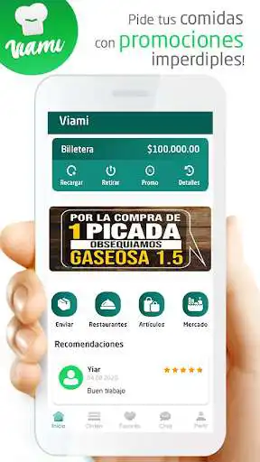 Play Viami: Comida a Domicilio y Entrega de Paquetes as an online game Viami: Comida a Domicilio y Entrega de Paquetes with UptoPlay