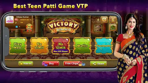 Play Victory TeenPatti - Indian Poker Game  and enjoy Victory TeenPatti - Indian Poker Game with UptoPlay