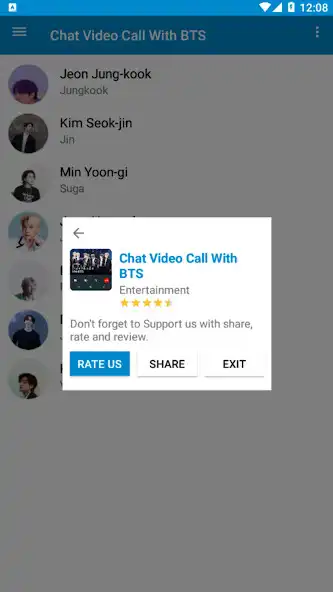 Play Video Call  Chat With BTS as an online game Video Call  Chat With BTS with UptoPlay