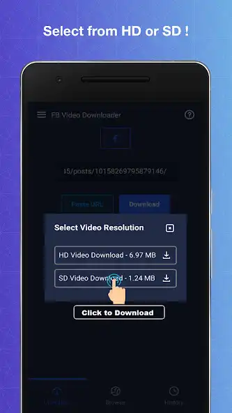 Play Video Downloader For Facebook- Download  Share as an online game Video Downloader For Facebook- Download  Share with UptoPlay