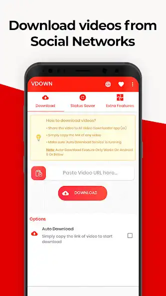 Play Video Downloader - VDOWN  and enjoy Video Downloader - VDOWN with UptoPlay