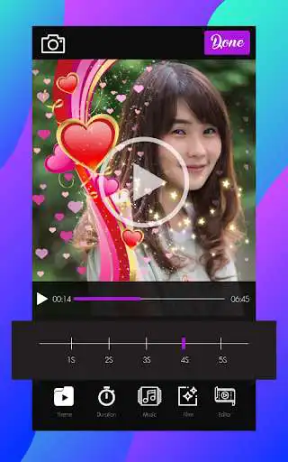 Play Video Editor Maker with Music and Images as an online game Video Editor Maker with Music and Images with UptoPlay