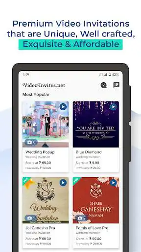 Play Video Invitation Maker App  and enjoy Video Invitation Maker App with UptoPlay