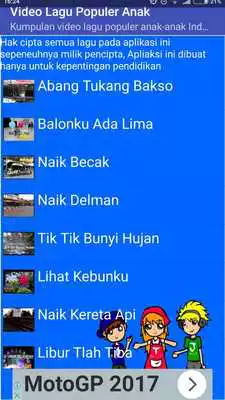 Play Video Lagu Anak Populer