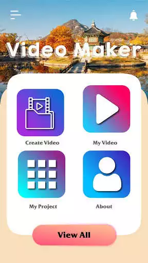 Play Video maker with music and text on video