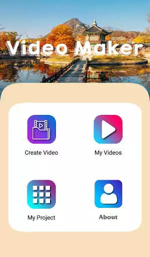 Play Video maker with music and text on video