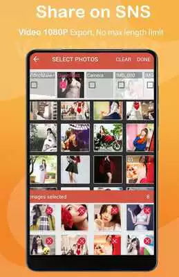 Play Video maker with music and text on video