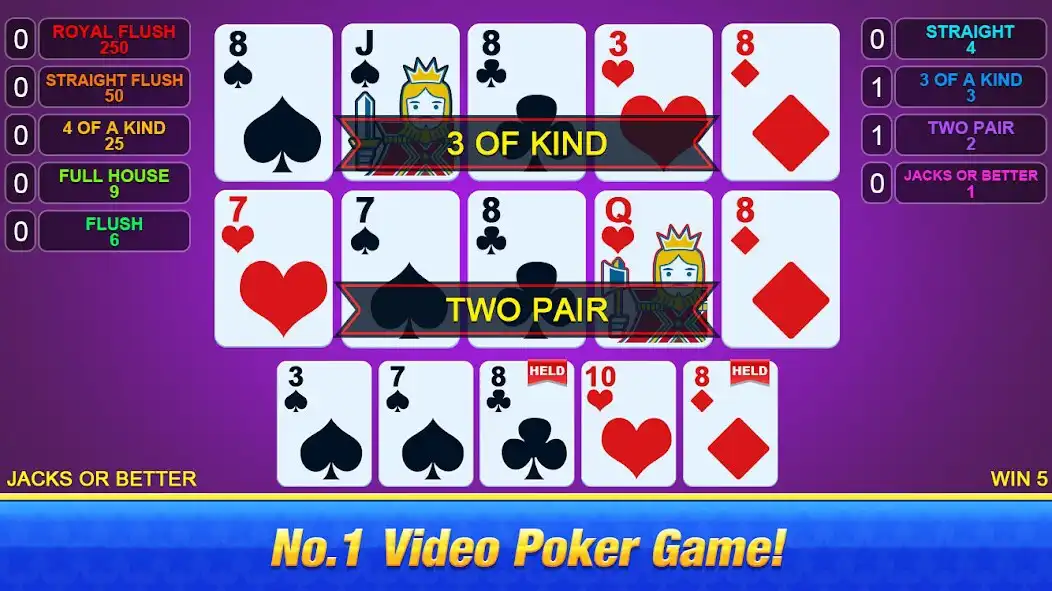 Play Video Poker ™ - Classic Games as an online game Video Poker ™ - Classic Games with UptoPlay