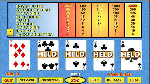 Play Video Poker - Jacks or Better 9/6  and enjoy Video Poker - Jacks or Better 9/6 with UptoPlay