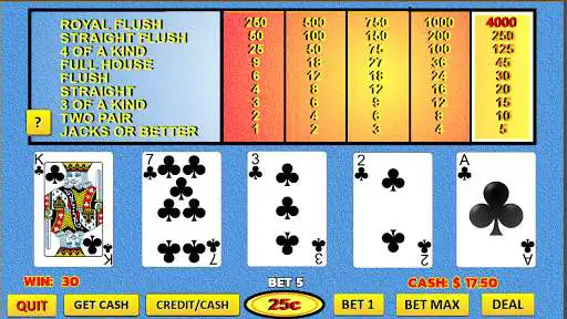 Play Video Poker - Jacks or Better 9/6 as an online game Video Poker - Jacks or Better 9/6 with UptoPlay
