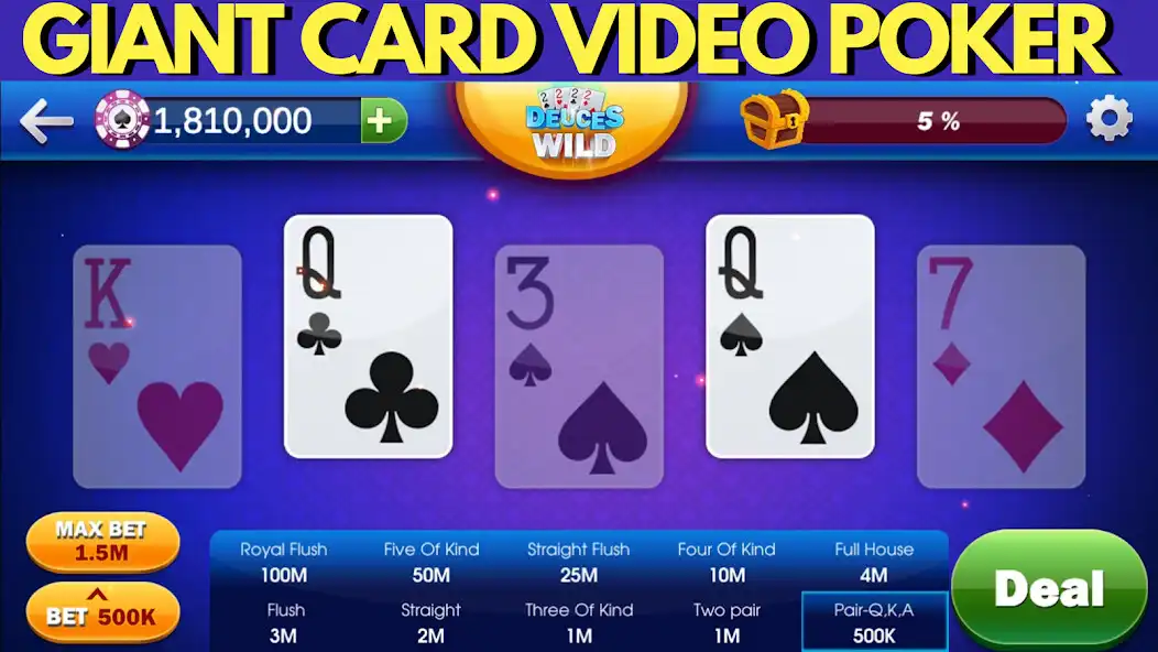Play Video Poker Vegas Casino Style  and enjoy Video Poker Vegas Casino Style with UptoPlay