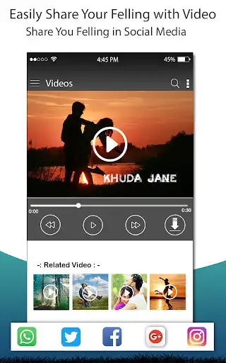 Play Video Song Status