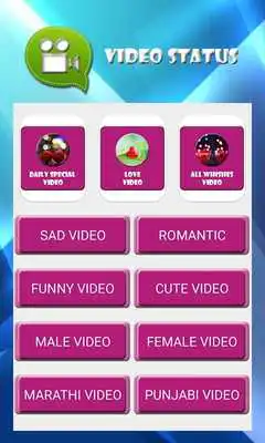 Play Video Status  For Song