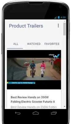 Play Video Trailer of Products on YouTube