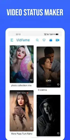 Play VidFame Video Status Maker  and enjoy VidFame Video Status Maker with UptoPlay