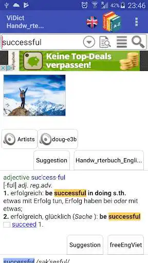 Play ViDict - german english dictionary  and enjoy ViDict - german english dictionary with UptoPlay