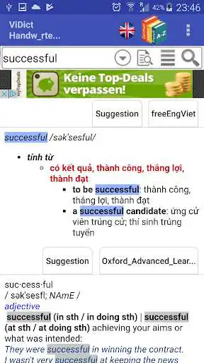 Play ViDict - german english dictionary as an online game ViDict - german english dictionary with UptoPlay