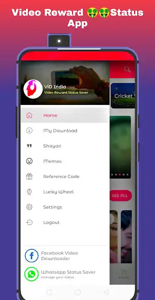 Play ViD India - Reward status video  and enjoy ViD India - Reward status video with UptoPlay