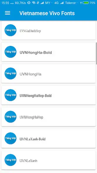 Play Vietnamese Vivo Fonts  and enjoy Vietnamese Vivo Fonts with UptoPlay
