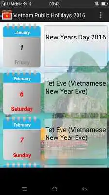 Play Vietnam Public Holidays 2016