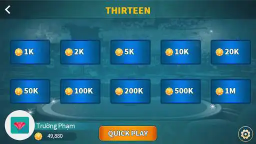 Play Viet Thirteen as an online game Viet Thirteen with UptoPlay
