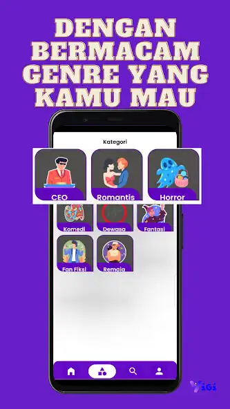 Play Vigi Novel - Baca Tanpa Koin as an online game Vigi Novel - Baca Tanpa Koin with UptoPlay