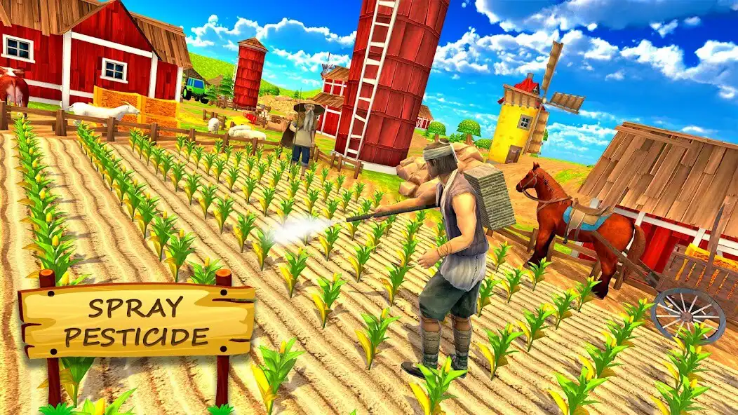Play Village Bull Farming Simulator as an online game Village Bull Farming Simulator with UptoPlay