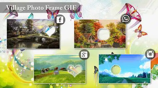 Play Village Photo Frame Editor as an online game Village Photo Frame Editor with UptoPlay