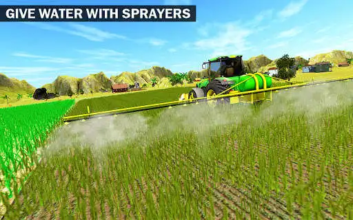 Play Village Tractor Farmer 2021 - Real Farming Game as an online game Village Tractor Farmer 2021 - Real Farming Game with UptoPlay