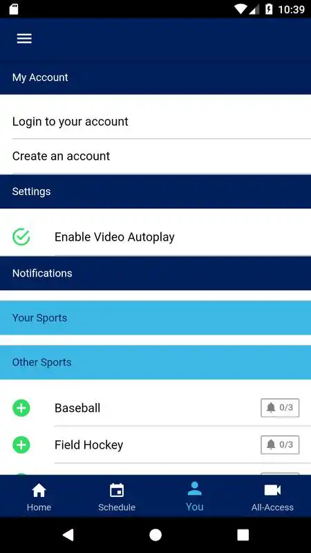 Play Villanova Athletics